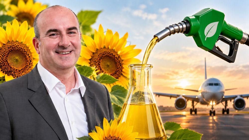 Cum ar putea deveni uleiul din floarea soarelui kerosen bio pentru aviație / Etienne Bouquet (Corteva Europa):  „Astăzi, prin ulei de floarea-soarelui, de exemplu, se poate produce kerosen verde. Ceea ce lipsește este legislația!”
