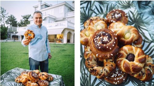 Ce dulciuri face acasă cel mai faimos cofetar din Salonic / Paulos Terkenlis: „Pentru mine, Salonic înseamnă trei gusturi: bougatsa cu cremă, covrigul și tsoureki-ul aburind”