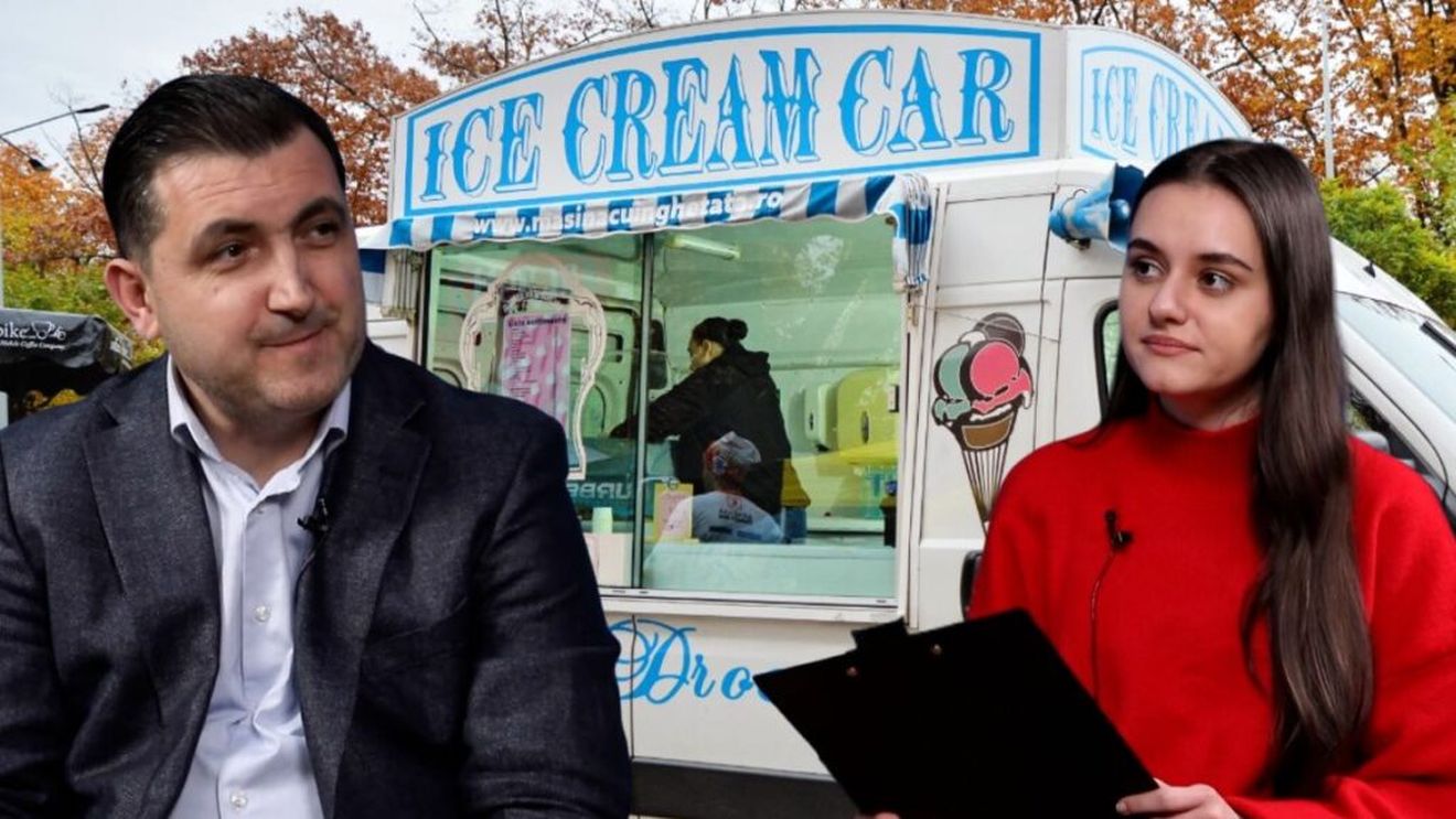 VIDEO | CANDY BAR | „Butoiul cu înghețată”: Drumul de la idee la business de succes / Adrian Mengheș (fondator): „Până la 17:00 lucram ca inginer, la costum și cămașă, iar după 17:00 mă îmbrăcam în pantaloni scurți și tricou și plecam cu mașina de înghețată prin cartiere”