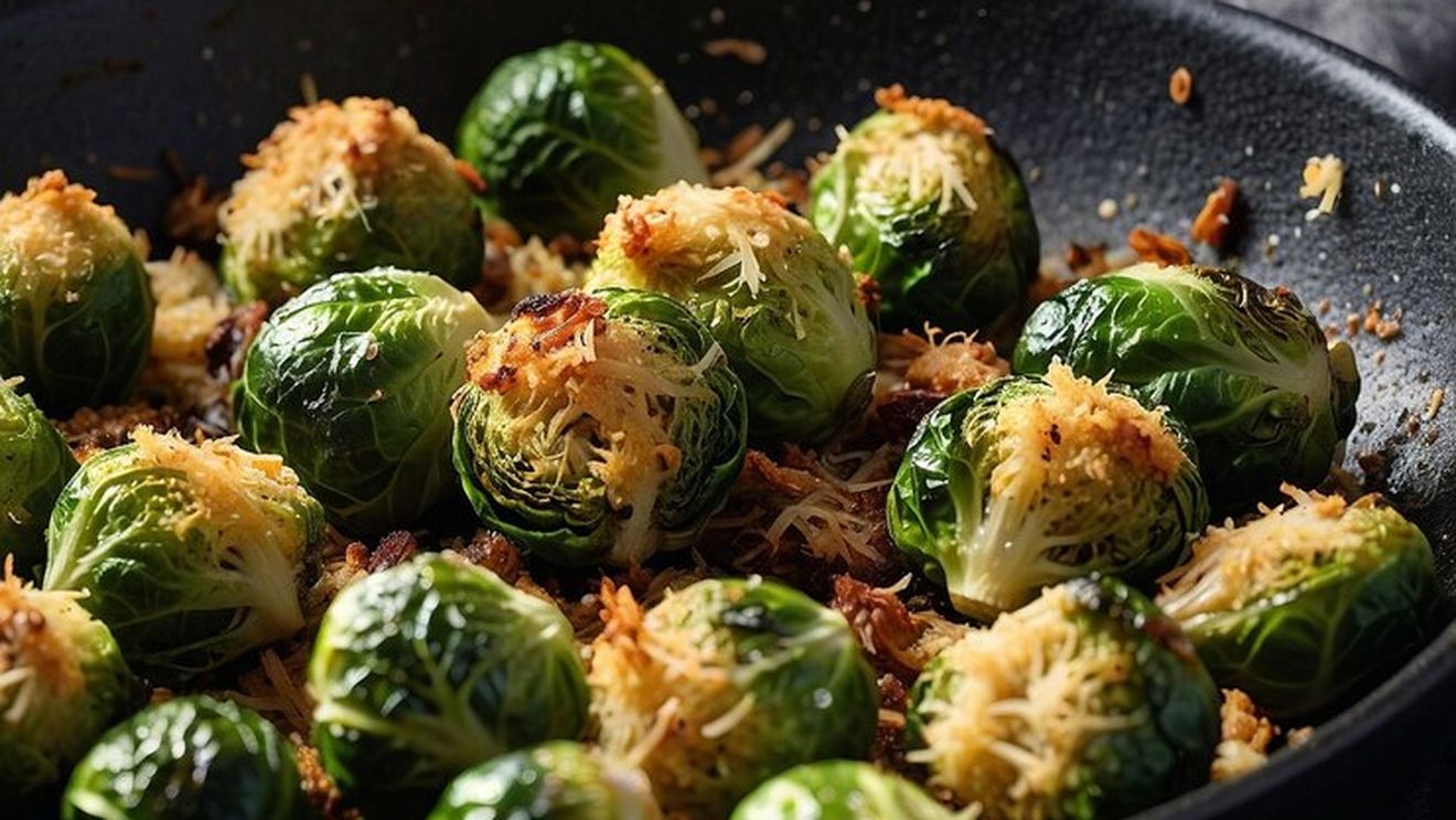 Garnituri vegetale: Trei rețete rapide cu varză de Bruxelles sotată. O variantă cu bacon și două variante de post