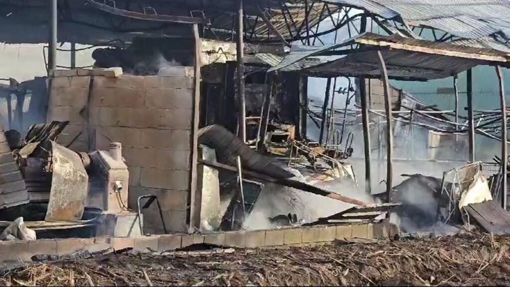 Utilaje agricole şi zeci de tone de soia, distruse de incendiul din localitatea Catalina, în Covasna