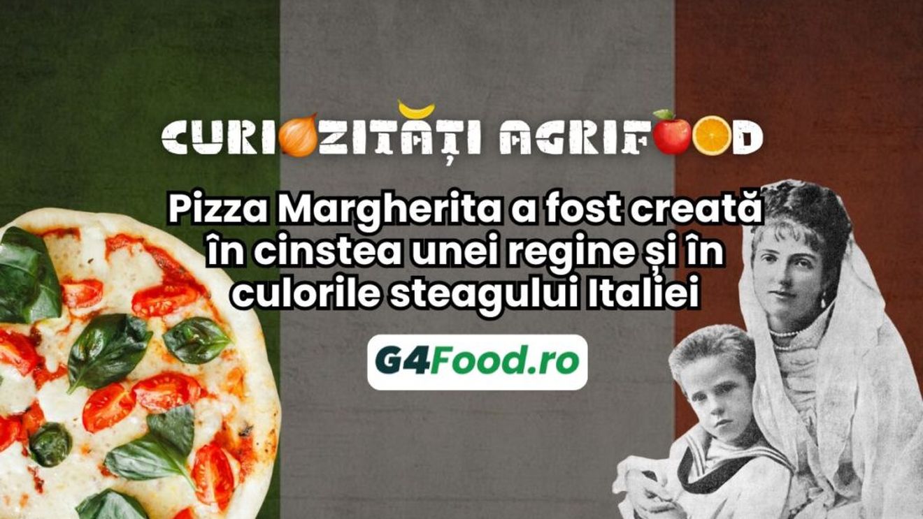 Curiozități agrifood - 8 noiembrie: Pizza Margherita a fost creată în cinstea unei regine și în culorile steagului Italiei