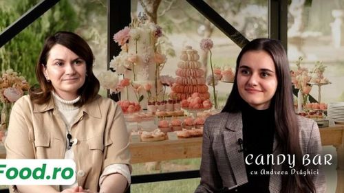 (VIDEO) „Candy Bar” cu Andreea Drăghici | Ana Consulea, chef cofetar si fondator al Zelateria: Cel mai scump ingredient pe care îl adăugăm în prăjituri este vanilia, dar nici cu ciocolata nu mi-e rușine / Foița de aur aduce un „touch” de eleganță (VIDEO)