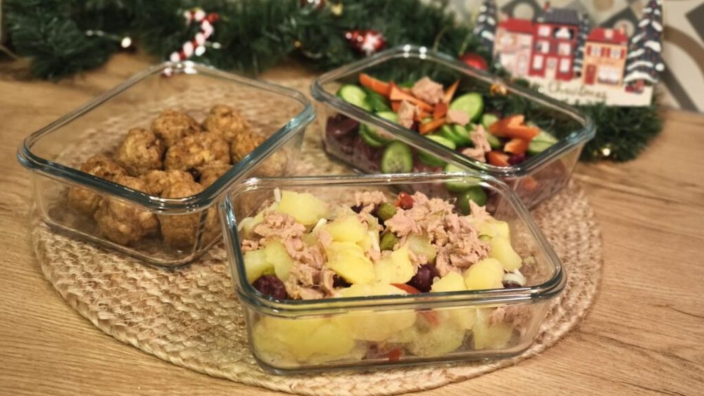 Meal prep mediteraneean pentru sărbători | Cum să-ți organizezi mesele în perioada sărbătorilor / Rețete rapide și echilibrate cu ton, ca să compensezi excesele de Crăciun și să eviți risipa alimentară