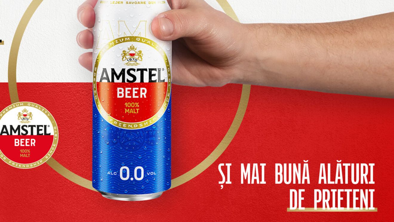 HEINEKEN România lansează Amstel 0.0% / Piața berii fără alcool a crescut cu 10% în 2025