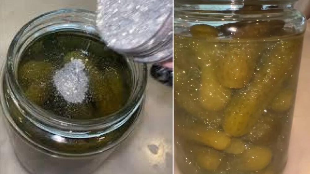 Castraveți sclipitori, ultimul trend în bucătărie / Da, sunt exact castraveți murați cu sclipici și sunt ideali pentru a-ți impresiona musafirii de Anul Nou VIDEO