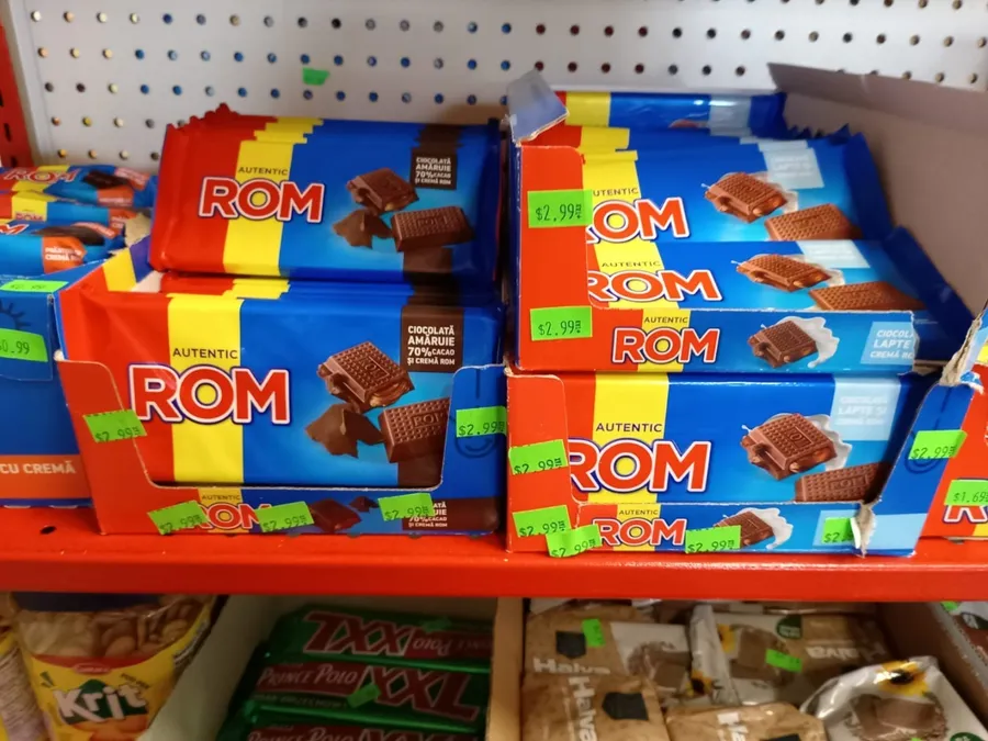 ciocolata rom in magazinul din Canada