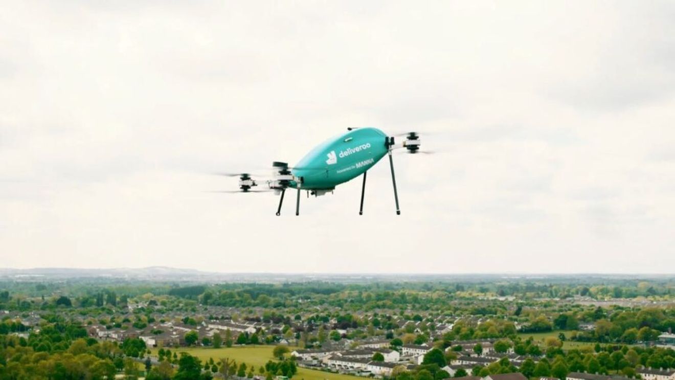 Deliveroo lansează un serviciu de livrare a mâncării cu drone la Dublin, capitala Irlandei