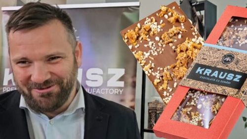 Ciocolata „Dubai” e istorie. Un antreprenor din România a creat „ciocolata cu jumări” / Fazakas Szilard, inițiatorul Krausz: „Dulce cu sărat se potrivește întotdeauna” (VIDEO)