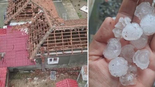 VIDEO | Dezastru în Mehedinți: Grindina a distrus sute de gospodării și a spart zeci de mașini în doar 30 de minute / Grădinile și culturile agricole, afectate