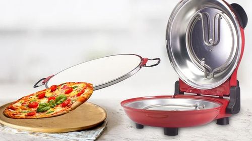 Cel mai bun cuptor de pizza când nu vrei să comanzi și preferi să o faci singur. Ajung până la o temperatură de 400 de grade și nu riști să te arzi la mâini