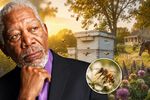 VIDEO | Morgan Freeman și-a transformat ferma într-un refugiu pentru albine. Actorul dedică 50 de hectare conservării naturii: „Nu am nevoie de o vilă uriașă cu cinci băi”