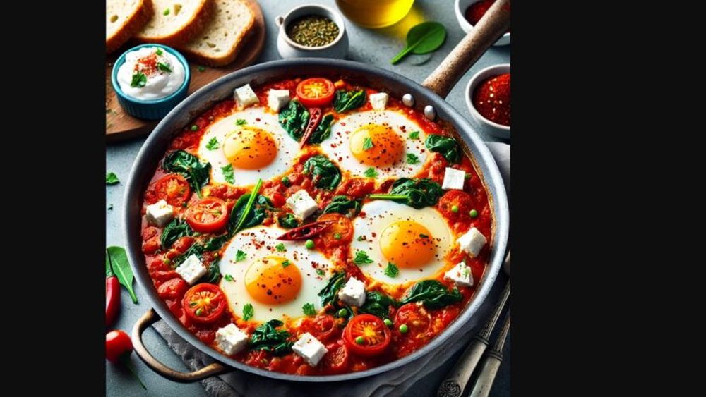 Ouă cu sos de roșii și chilli, o delicatesă sănătoasă și rapidă, perfectă pentru micul dejun, la început de toamnă