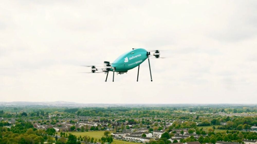 Deliveroo lansează un serviciu de livrare a mâncării cu drone la Dublin, capitala Irlandei