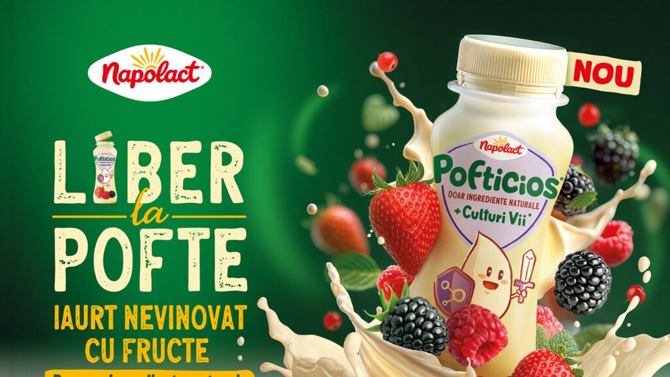 Pofticios, noua opțiune românească în segmentul iaurturilor pentru copii, crește categoria și ajunge la aproape 20% cotă în doar două luni