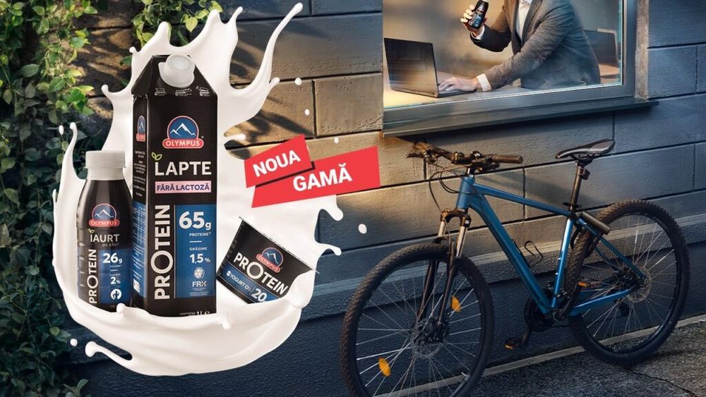 Olympus România a lansat gama PrOtein, din care fac parte un lapte fără lactoză, un iaurt de băut parțial degresat și un iaurt fără grăsime