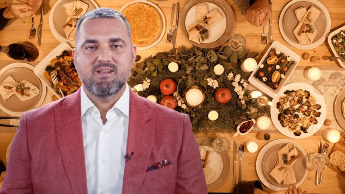 Top 5 greșeli nutriționale de sărbători. Cristian Mărgărit (nutriționist) are câte o soluție pentru fiecare: „Sărbătorile nu trebuie să fie o scuză pentru excese. Moderația este cheia: porții mai mici, mai multe salate și mișcare după mese”