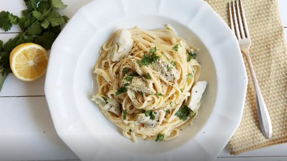 Linguine cu anghinare / Aceasta este o rețetă de paste ușoară, elegantă și delicioasă