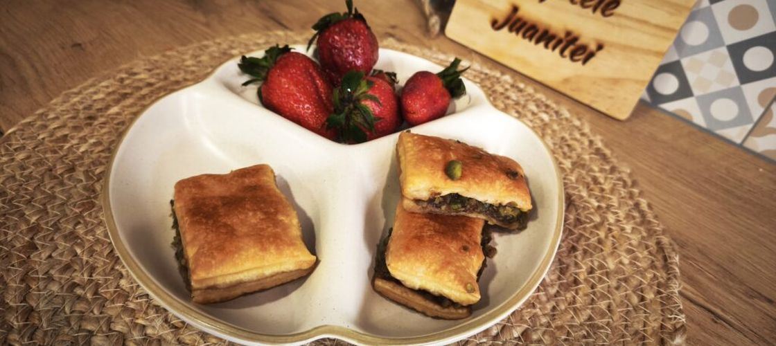 Baclava de casă, se face rapid și nici nu e așa de dulce ca cea din comerț/ Poți pune sirop după gust și fistic adevărat