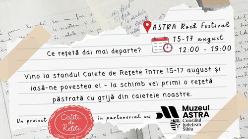 „Caiete de Rețete”, proiectul care readuce la viață patrimoniul culinar românesc / Povestea proiectului urmărește traseul rețetelor de la sat la oraș