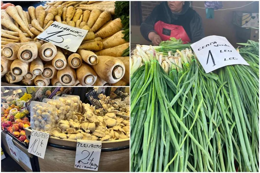 Piața Obor, legume, prețuri