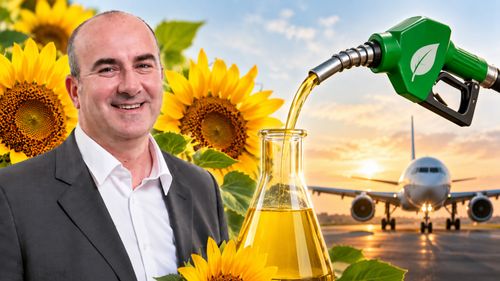 Cum ar putea deveni uleiul din floarea soarelui kerosen bio pentru aviație / Etienne Bouquet (Corteva Europa):  Astăzi, prin ulei de floarea-soarelui, de exemplu, se poate produce kerosen verde. Ceea ce lipsește este legislația!”