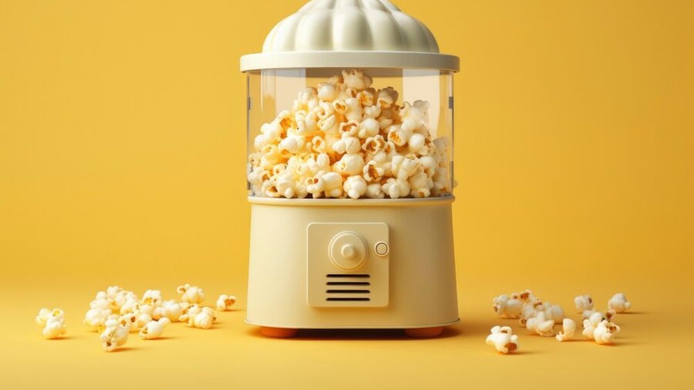 Poți face foarte rapid acasă la tine pop corn fără ulei, folosind un aparat creat special pentru asta