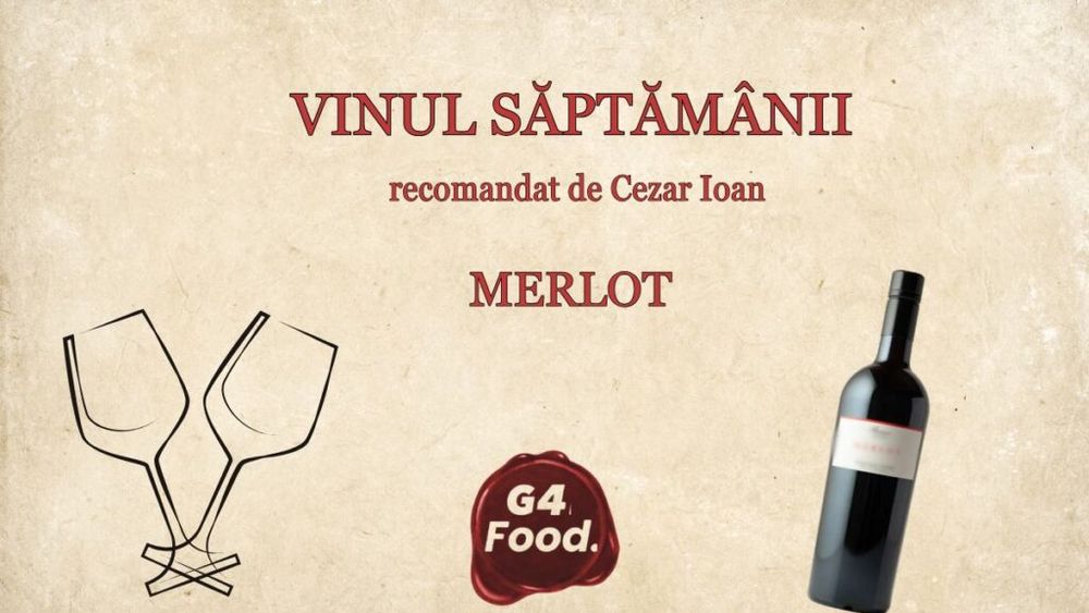 VIDEO | Vinul săptămânii | De ce soiul Merlot rămâne un reper pentru iubitorii de vin / Cezar Ioan (wine expert): „Merge foarte bine cu gastronomia”