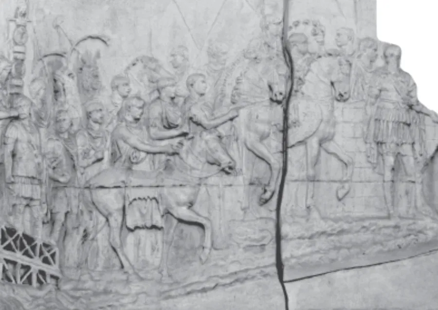 Primele reprezentări cu cai de pe Columna / Sursa foto: G4Food