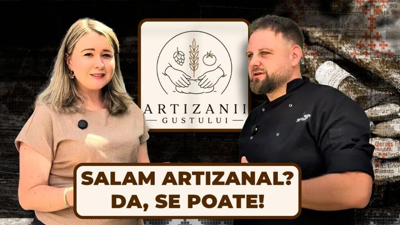 FOTO-VIDEO | Artizanii gustului (Ep. 2): Andreea și Andrei Podeanu și-au investit toate economiile într-o afumătorie: „La început, mulți clienți se uitau cu coada ochiului la produsele noastre” / Secretul pentru a obține un salam artizanal