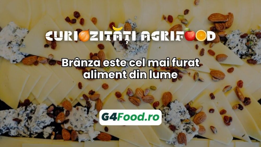 Curiozități agrifood - 28 august: Brânza este cel mai furat aliment din lume