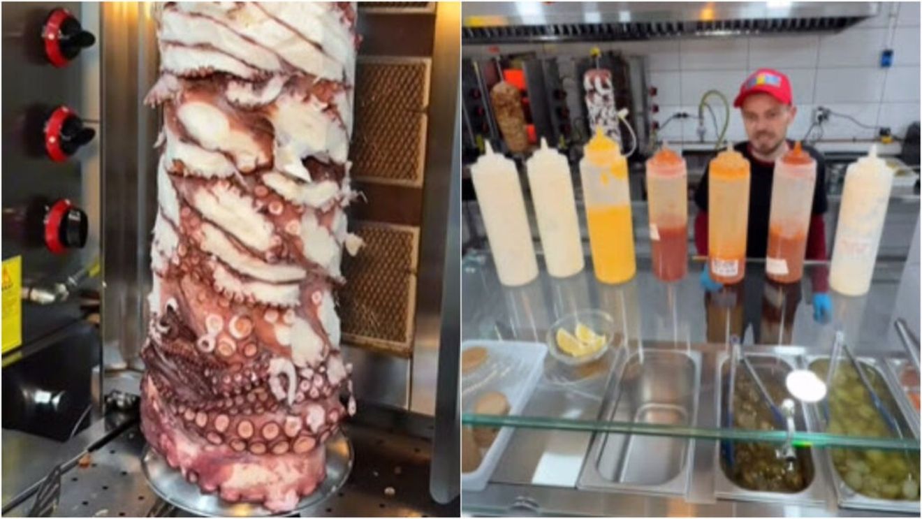 VIDEO | Kebabul de caracatiță care a cucerit Spania/ „Nu e inventat de un turc, nici de un spaniol, ci de ... un român”