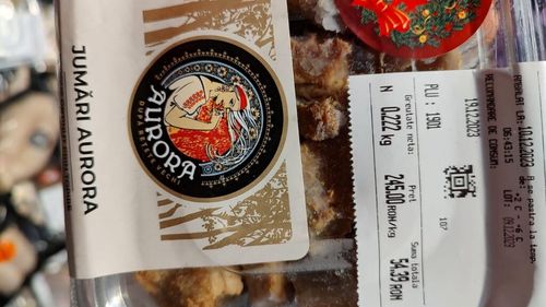 ”CIREȘELE” DE IARNĂ: jumări de porc, produse de o carmangerie din Vrancea, vândute la Kaufland Colentina București cu 245 de lei/kg