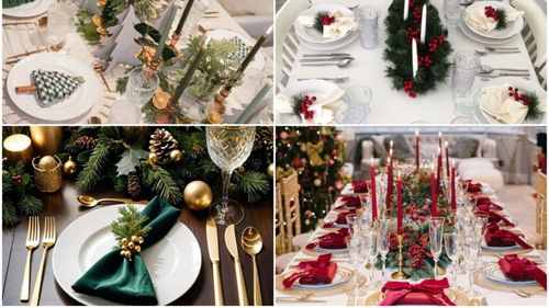 30 de idei creative pentru masa de Revelion: Cum poți să asezi șervețele în formă de brad (VIDEO)