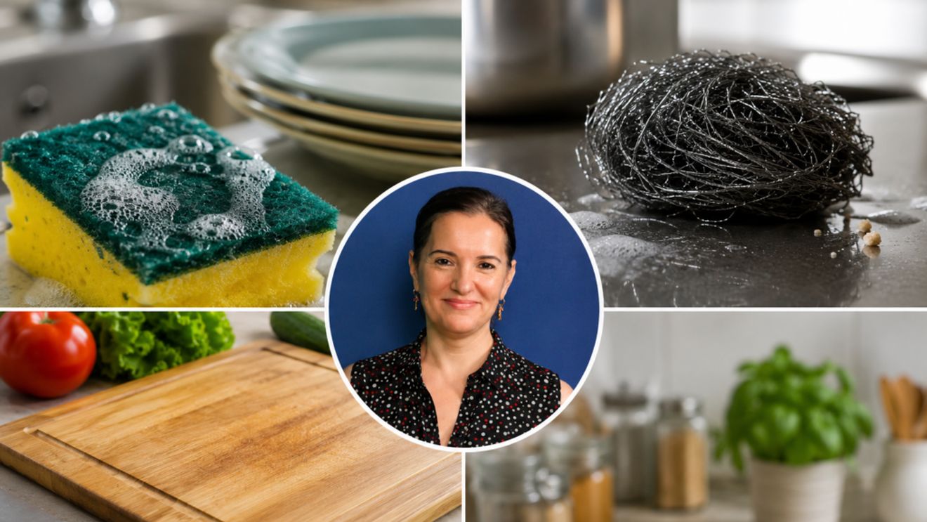 Cât de curată este, de fapt, bucătăria ta? Buretele de vase, tocătorul și ustensilele care pot ascunde bacterii / Tania Fântână (nutriționist): „Nu este nevoie să transformăm bucătăria într-un laborator steril”