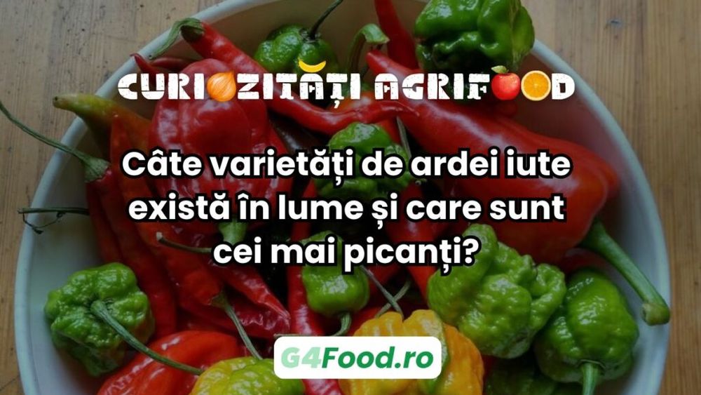 Curiozități agrifood - Câte varietăți de ardei iute există la nivel mondial și care sunt cei mai picanți?