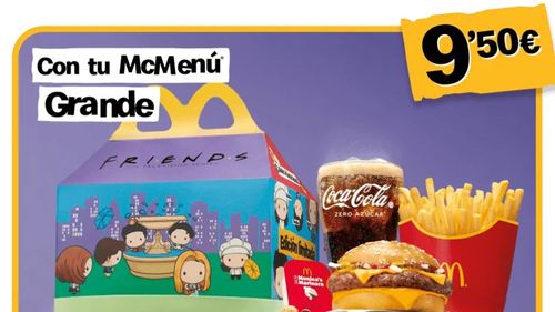 Ți-a plăcut serialul Friends? McDonald's tocmai a lansat un Happy Meal inspirat de personajele din această comedie. Doar că îl găsești deocamdată numai în Spania