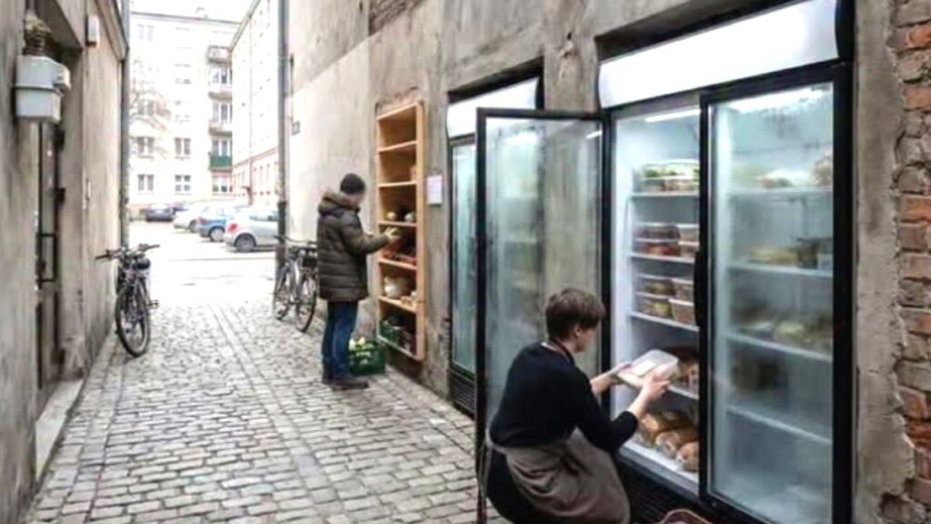 În Polonia au apărut frigidere comunitare. Sunt situate în spații publice sau private, dar accesibile, deschise non stop /  Oricine poate aduce sau lua alimente