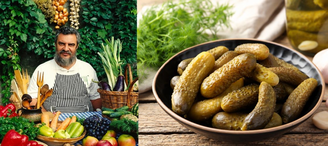 Rețeta de castraveți murați a lui Radu Anton Roman. Ingredientul simplu care îi păstrează tari