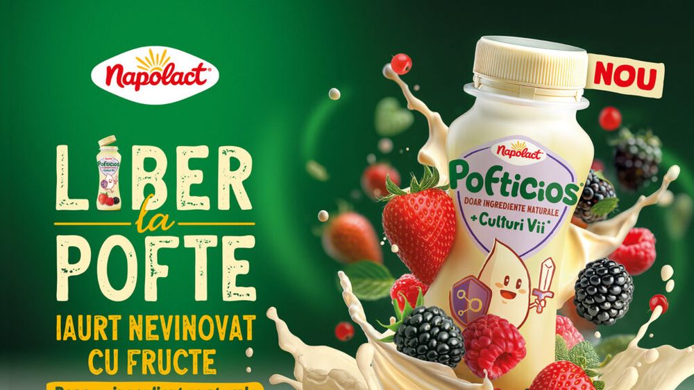 Pofticios, noua opțiune românească în segmentul iaurturilor pentru copii, crește categoria și ajunge la aproape 20% cotă în doar două luni