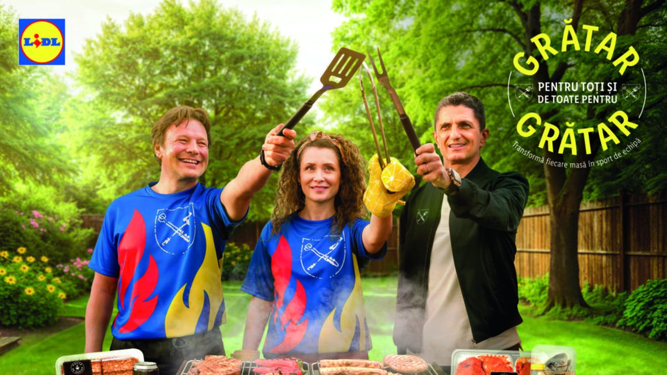 Răzvan Lucescu, imaginea campaniei „Grătar pentru toți și de toate pentru grătar”, lansată de Lidl România