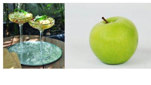 Minestrone de mere cu ceai verde și busuioc