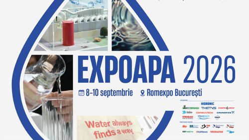 Liderii industriei apei vin la București. ExpoApa 2026 are loc între 8 și 10 septembrie