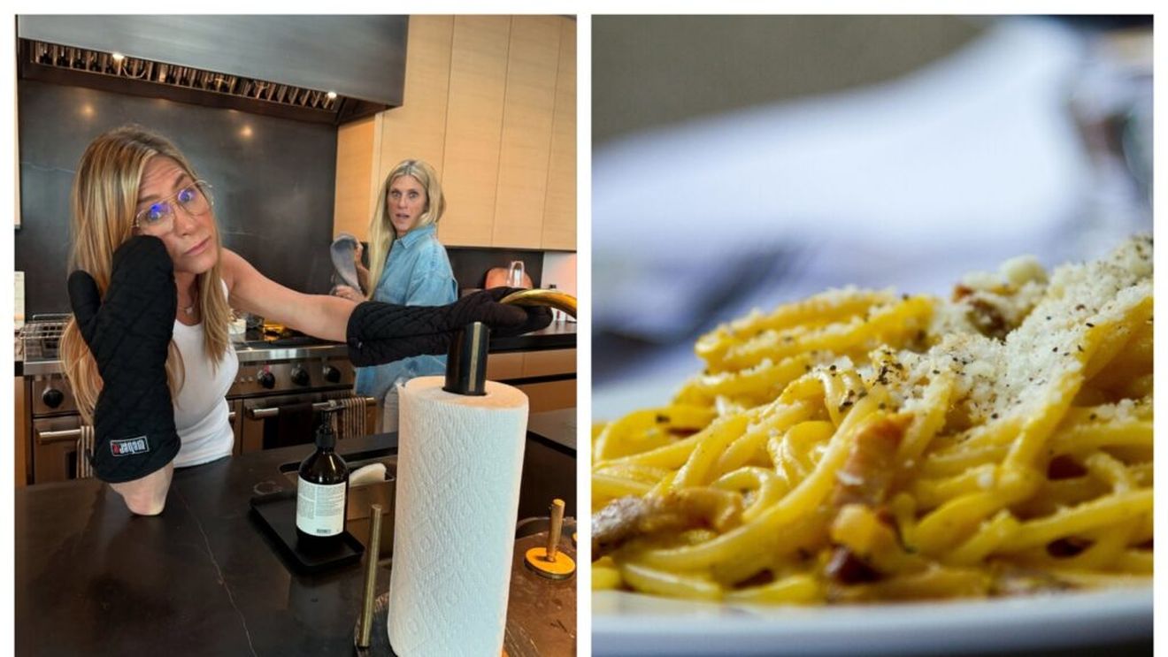 Îți plac pastele carbonara? / Încearcă rețeta ușoară și gustoasă, preferată de actrița Jennifer Aniston/ Nu conține niciun strop de smântână, cum de altfel recomandă și rețeta clasică italiană
