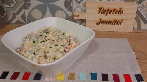 VIDEO | Rețetele Juanitei | Salata a la russe cu maioneză din lapte de ovăz - varianta de post/vegană a popularei salate de boeuf
