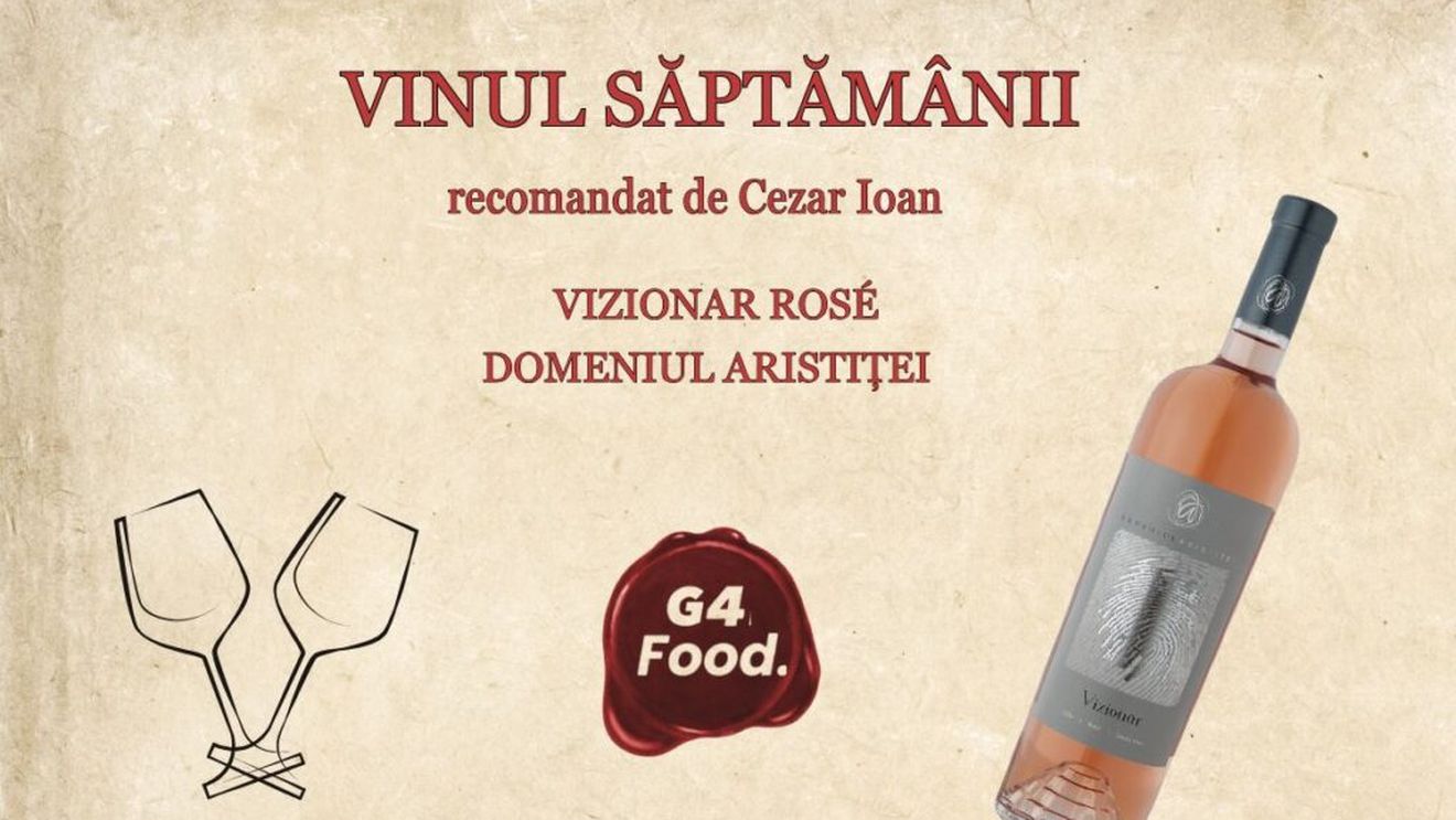 VIDEO | „Vinul săptămânii”: Vizionar Rosé, Domeniul Aristiței / Cezar Ioan (wine-expert): Este un vin medaliat, perfect pentru Valentine’s Day, Dragobete sau orice alt moment în care vreți să vă răsfățați cu un vin deosebit