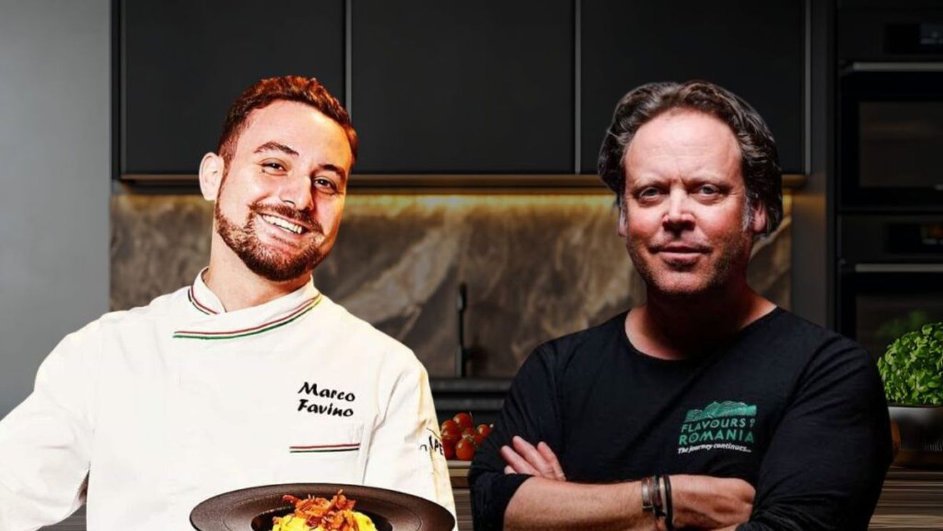 Jurnalistul Charley Ottley și chef Marco Favino au depus astăzi jurământul, după primirea cetățeniei române / Ambii promovează gastronomia locală / Favino: „Am apreciat mult frumoasa ceremonie de astăzi, realizată în deplin spirit românesc, cu muzică lirică, citate din Brâncuși și fragmente din Eminescu. Toate acestea te fac să fii mândru că ești și român”