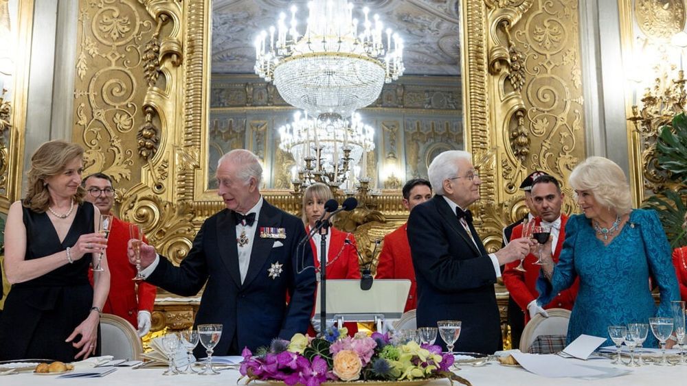 Meniul de la dineul de gală în onoarea regelui Charles și a reginei Camilla din timpul vizitei de stat în Italia