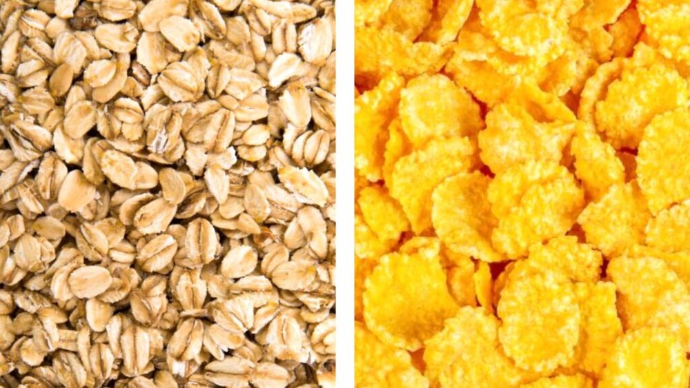 Între fulgii de ovăz și fulgii de porumb există mari diferențe, și de preparare, și de conținut nutrițional. Care sunt mai recomandați și de ce
