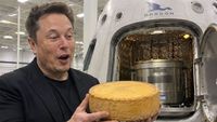 Ce aliment frațuzesc a ajuns în spațiu/ Elon Musk a sugerat că la bordul SpaceX se află o ”încărcătură secretă”, într-un cilindru metalic inscripționat cu mesajul „Top Secret”